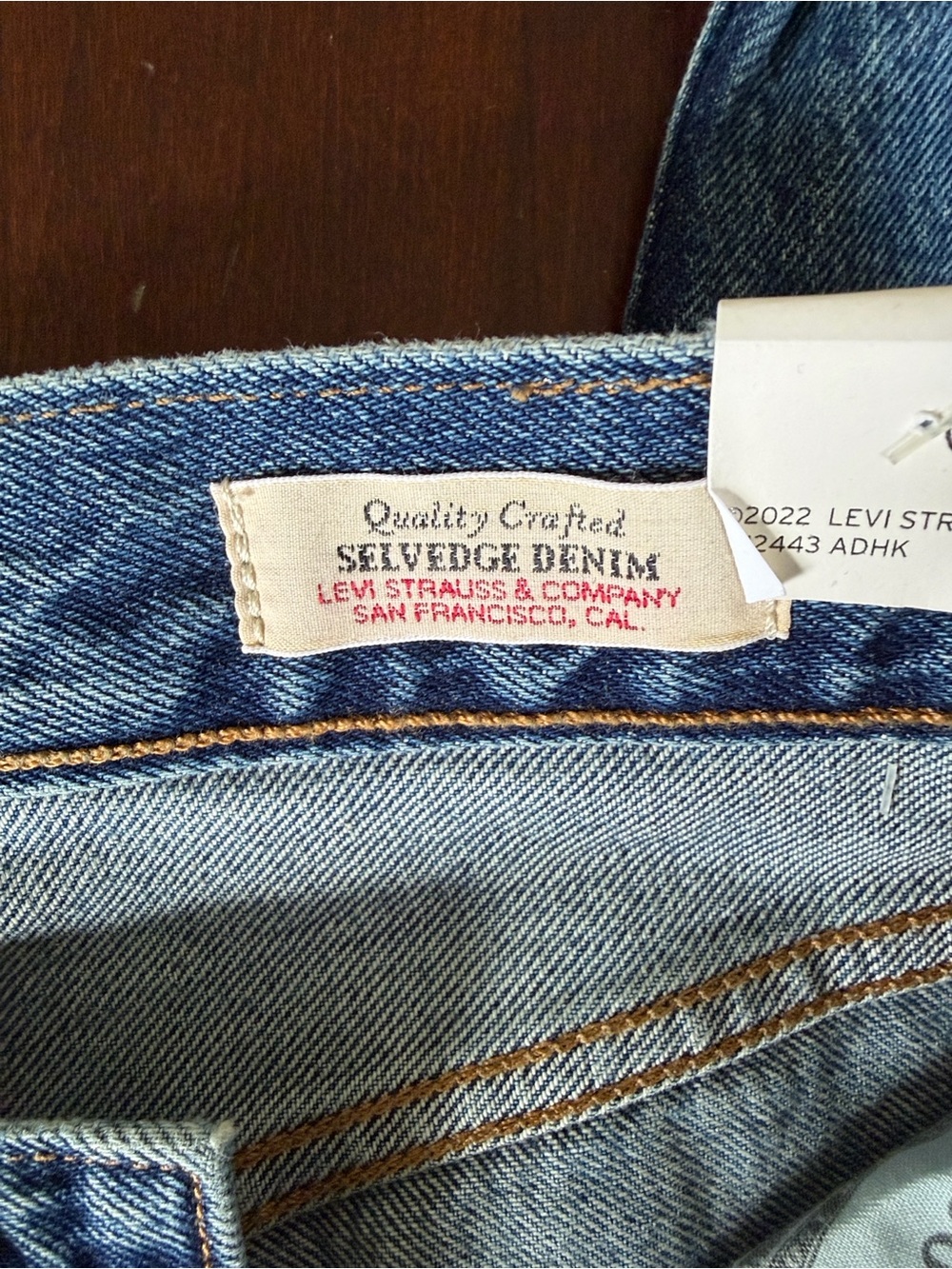 Levis 501 90’s Selvedge Denim Jeans Get on Board Medium Wash Size 30x30 NWT - Picture 13 of 14